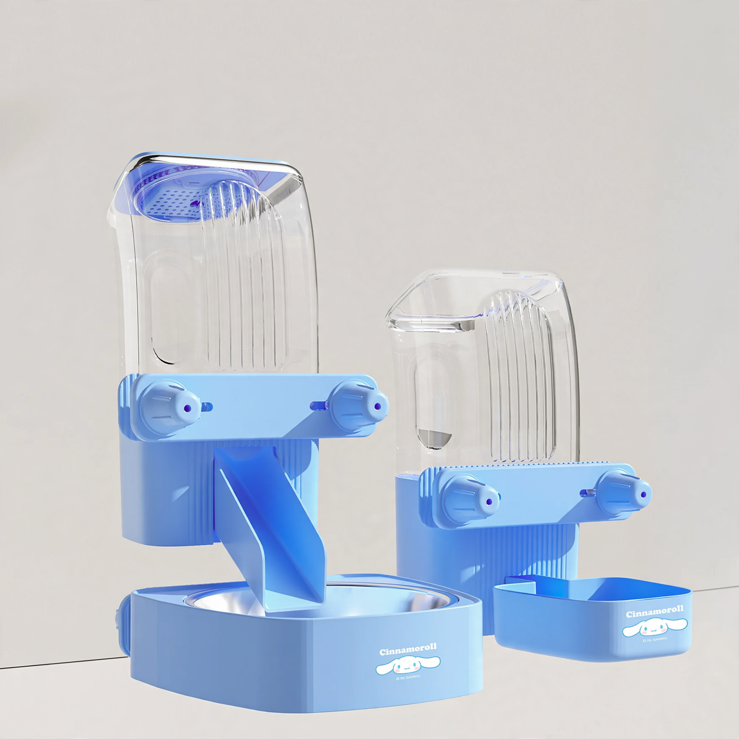 Hanging pet water bowl and feeder