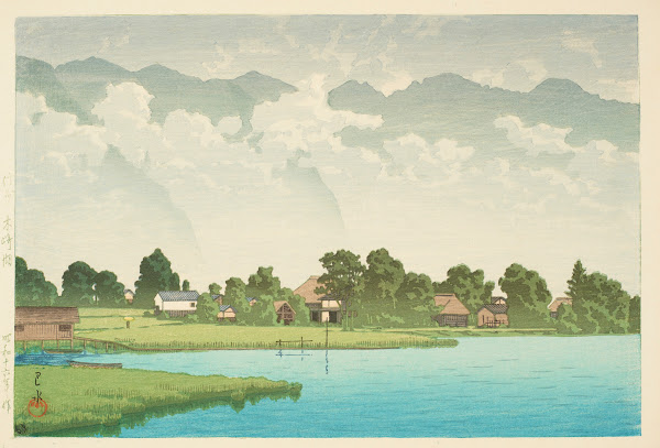 Shinshu Kizakiko Kizaki Lake in Shinshu 1941