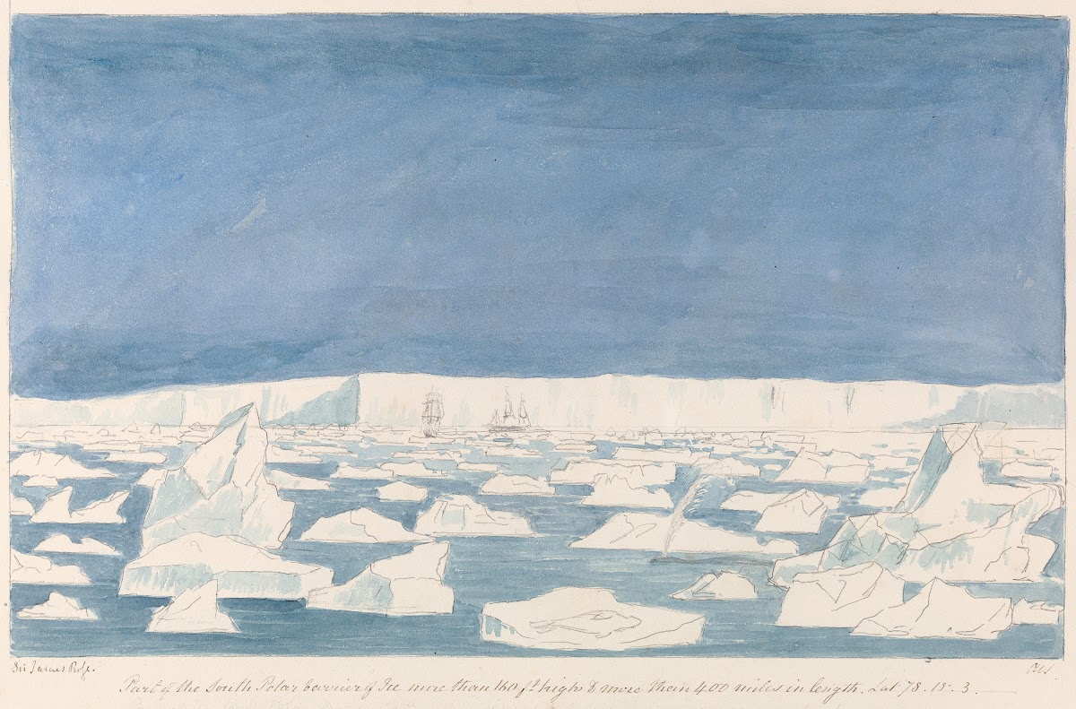 Part of the South Pole Barrier to 180 Feet Above Sea Level 1000 Feet Thick and 4