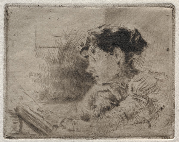 Girl Reading 1883