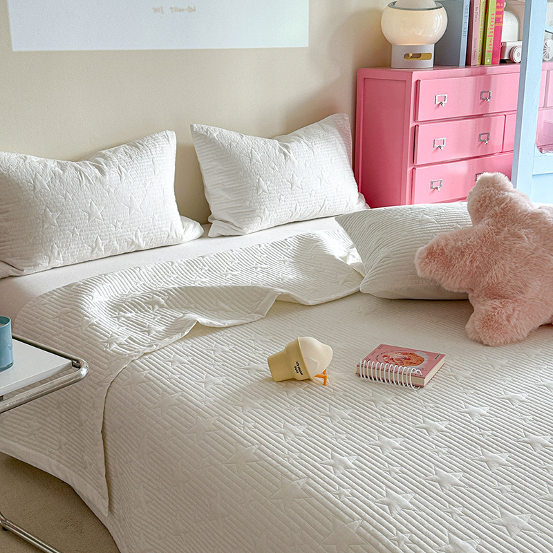 Cotton bedspread 3-piece, quilted