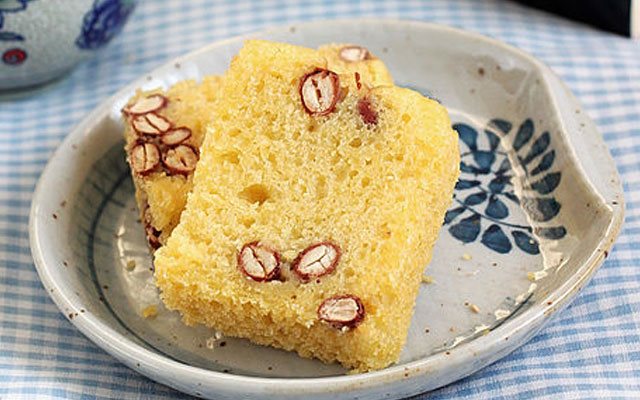 Bánh Bắp Hấp Đậu Đỏ