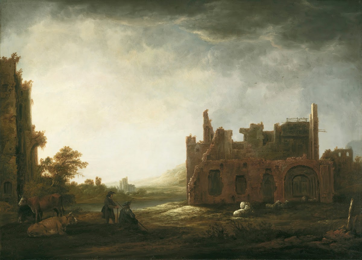 Landscape with the Ruins of Rijnsburg Abbey ca 1645