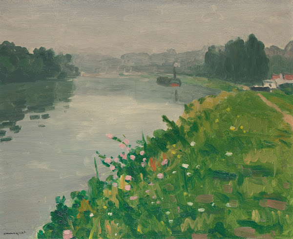 Berge de la Seine à Méricourt 1937