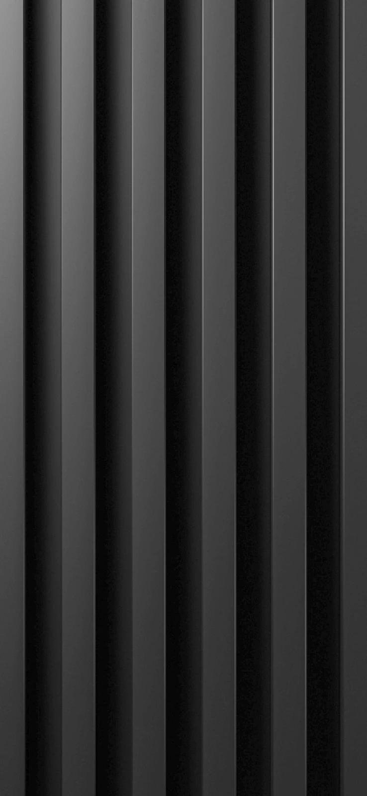 Minimalist Dark Vertical Slats - Abstract 3D Render 2K iPhone Wallpaper (1440x3120)