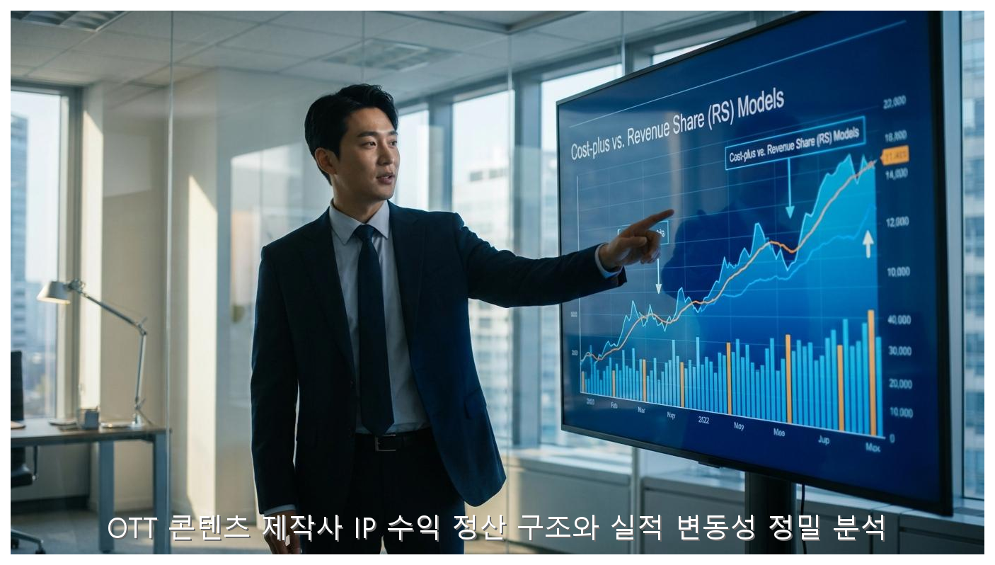 OTT 콘텐츠 제작사 IP 수익 정산 구조와 실적 변동성 정밀 분석 핵심 안내 및 분석 인포그래픽 (3)