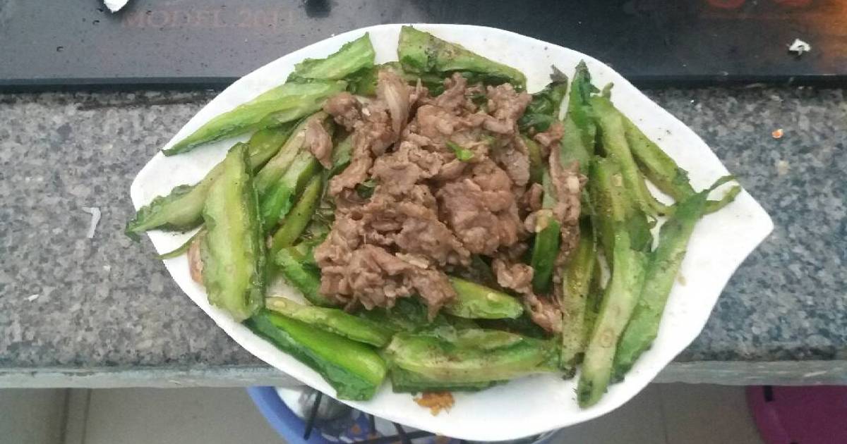 Đậu rồng xào thịt bò