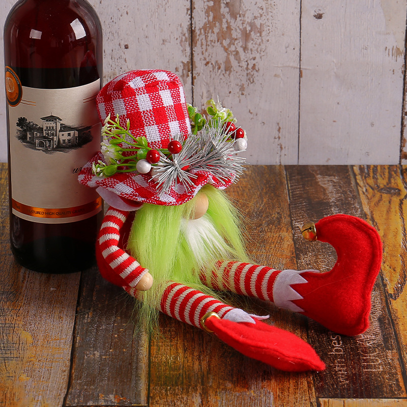 Christmas gnome with long legs