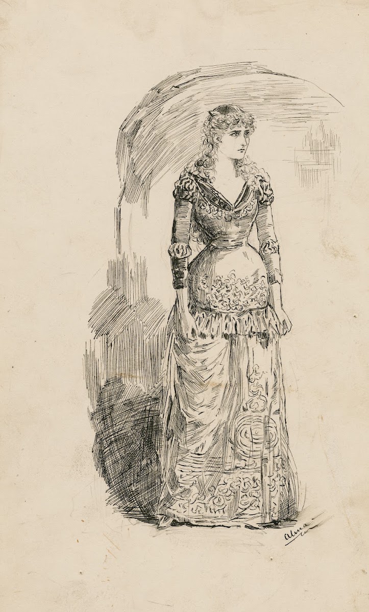 Miss Mary Anderson as Juliet act 4 scene 2