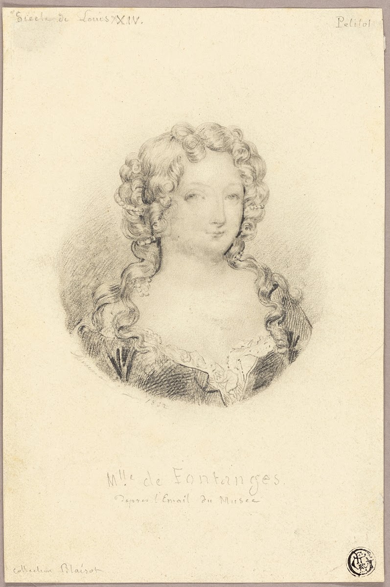 Medallion Portrait of Mlle de Fontanges 1832