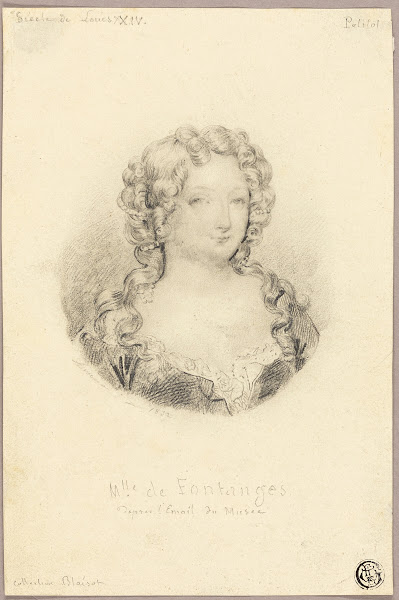 Medallion Portrait of Mlle de Fontanges 1832