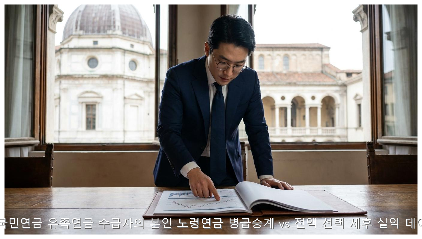 2026 유족연금 vs 노령연금 실익 분석 핵심 안내 및 분석 인포그래픽 (2)
