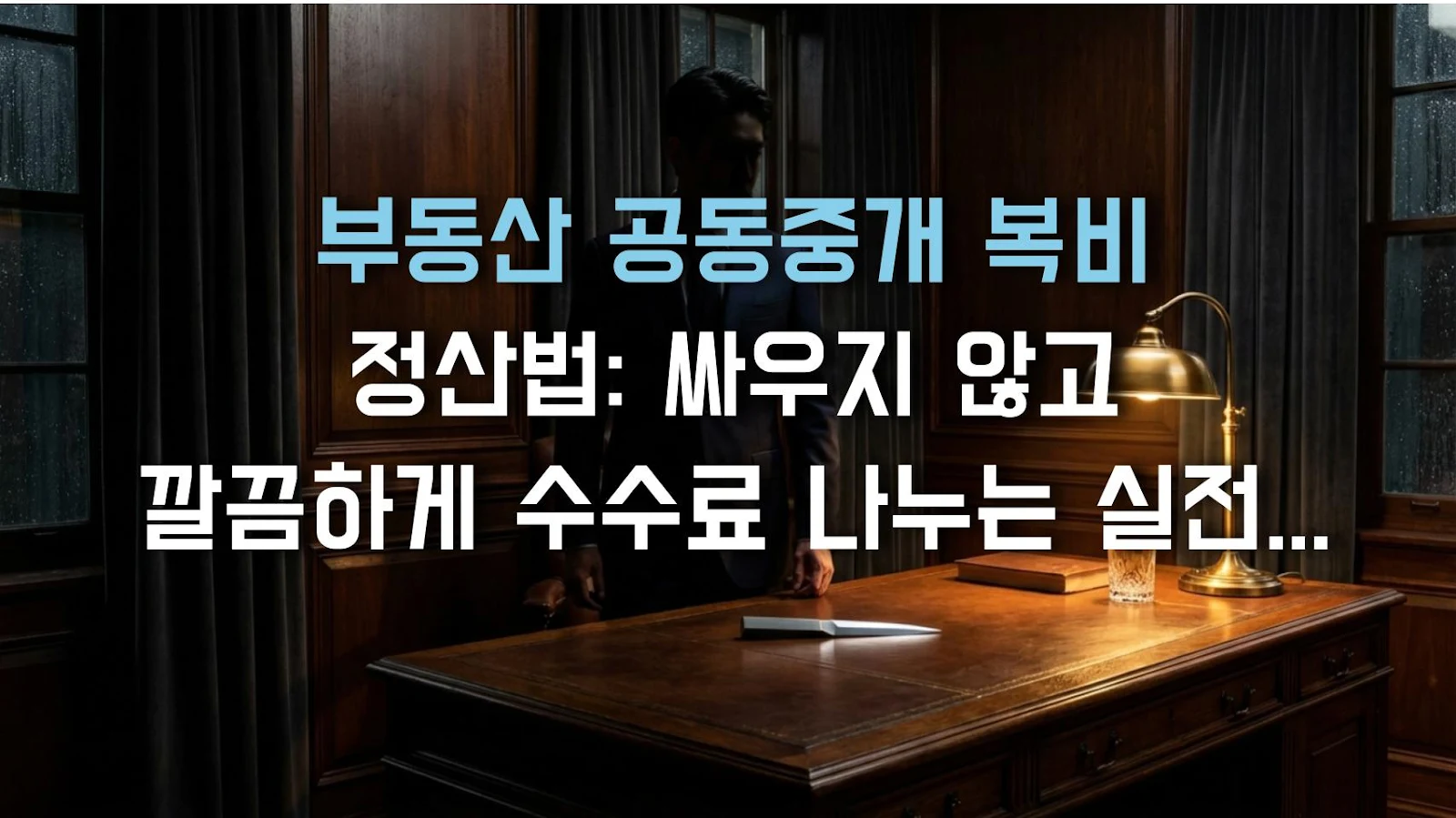 부동산 공동중개 복비 정산법: 싸우지 않고 깔끔하게 수수료 나누는 실전 가이드