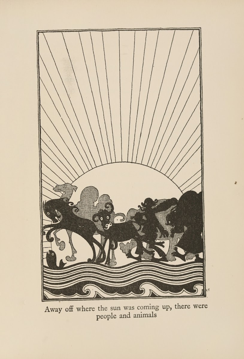 Away off where the sun was coming up there were people and animals 1922