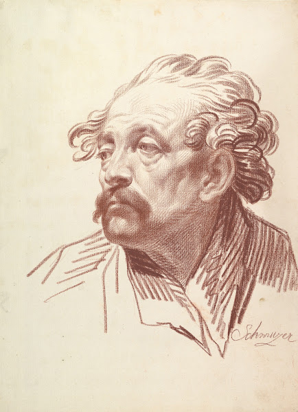 Head of a Man with a Moustache Looking Left 17651810