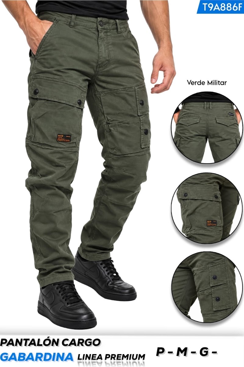 Pantalón cargo gabardina · foto 3