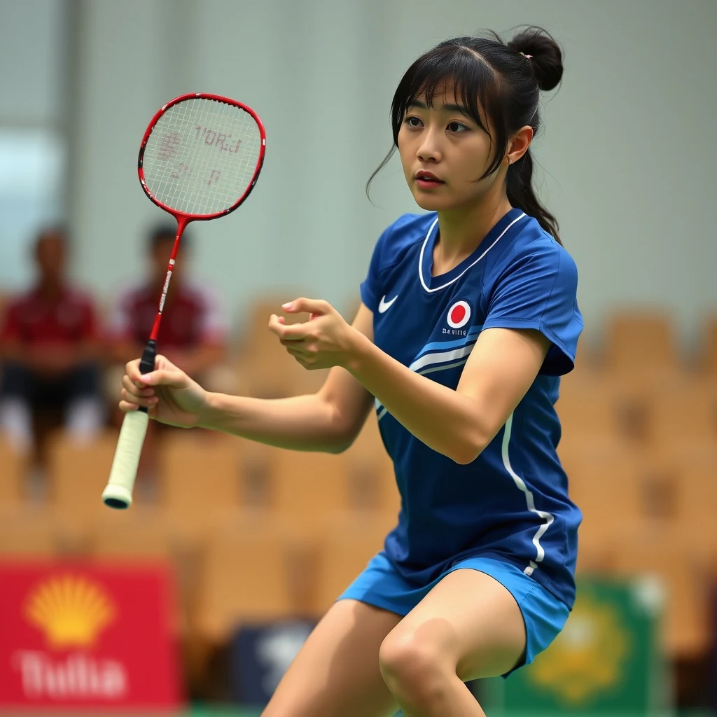 Pebulu tangkis tunggal putri Jepang, Akane Yamaguchi, saat berlatih untuk persiapan Kejuaraan Dunia 2026.