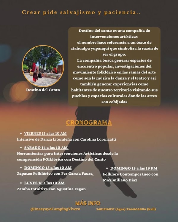 Incayuyo Folk Campamento de Danza