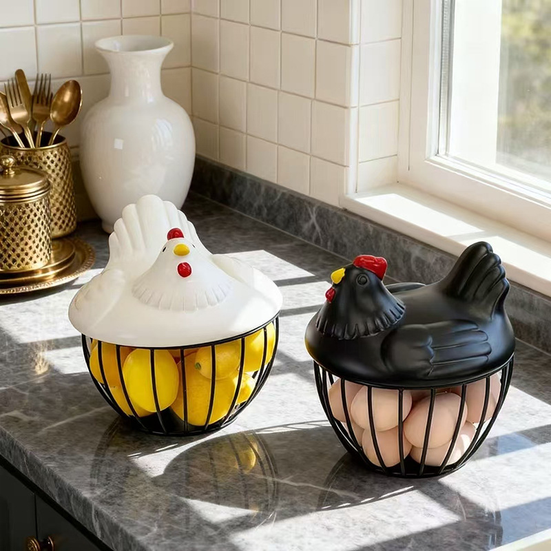 Storage basket in country house style, model TJ001