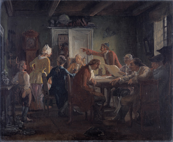 Collegium Politicum From Ludvig Holbergs The Political Tinker Act I Scene 2 1850