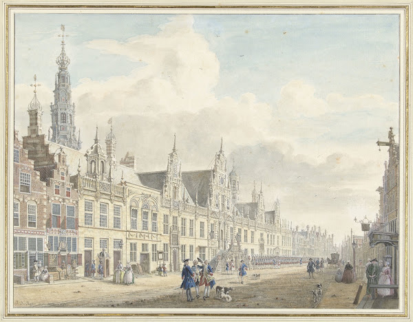 Het stadhuis van Leiden 1751