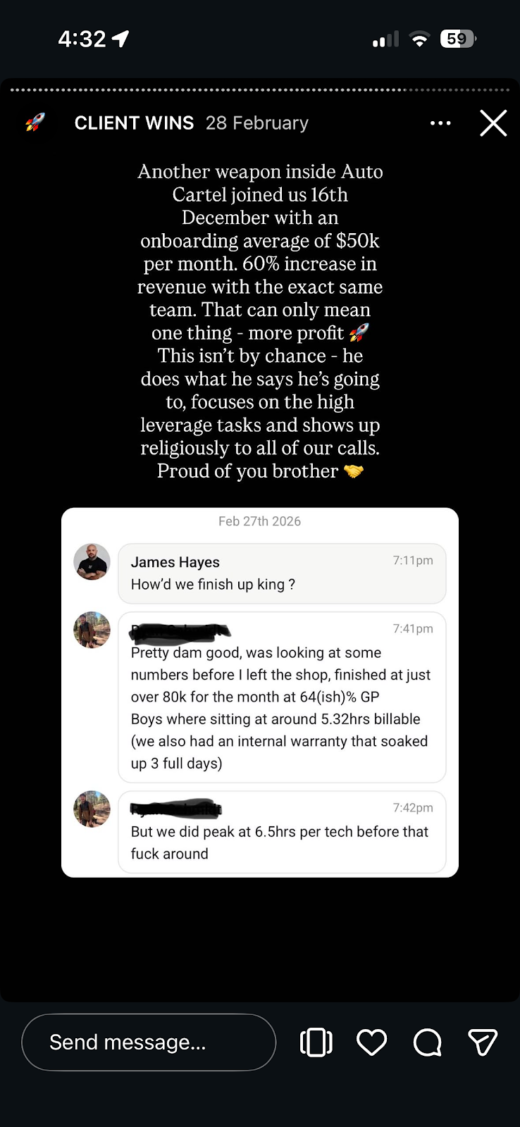 Client win