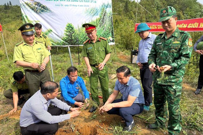 Bộ đội Biên phòng phát động chương trình trồng cây 'Vành đai biên giới xanh' - Báo Tin Tức TTXVN