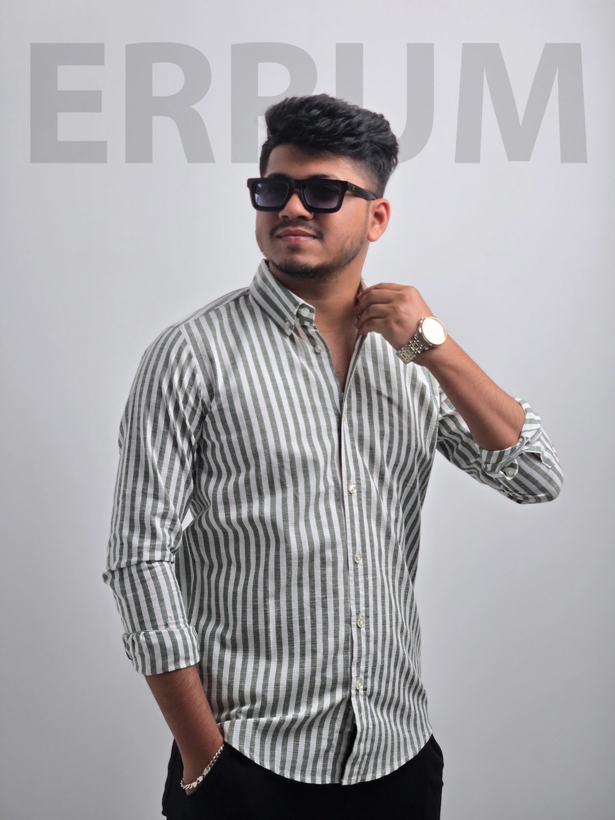 Men's Full Sleeve Casual Shirt Shark Green