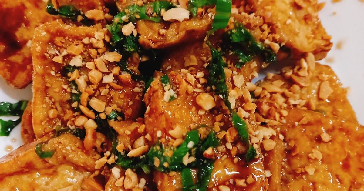 Tàu hủ chiên lá nghệ