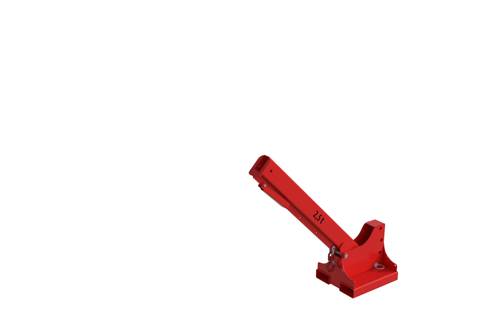 Teleskop-Lader KTH-K 2,5, gelakt, Vuurrood