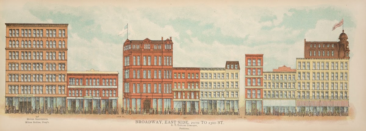 Broadway East Side 20th to 23rd St 1899