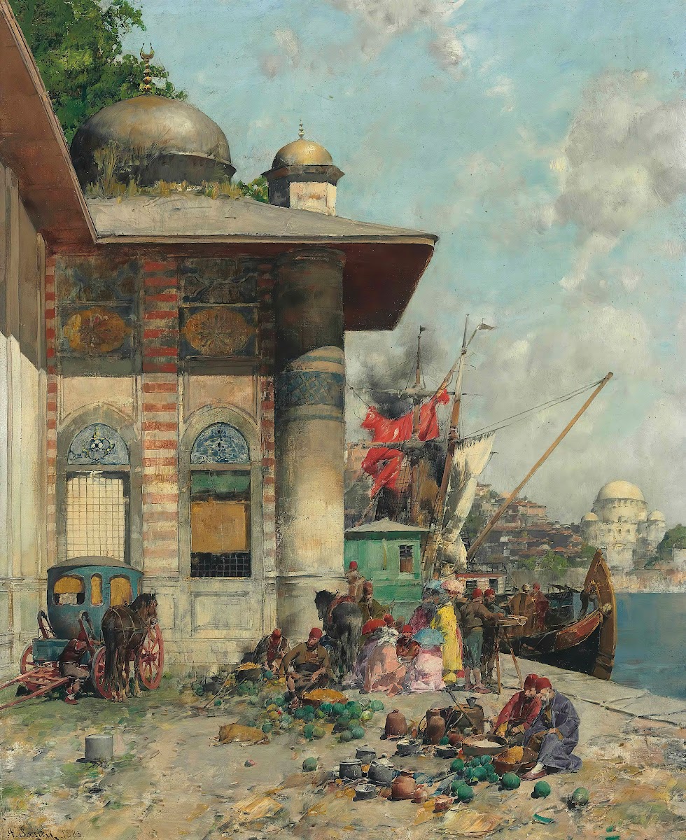 Market Day A Capriccio Of The Old City Shores Constantinople 1883