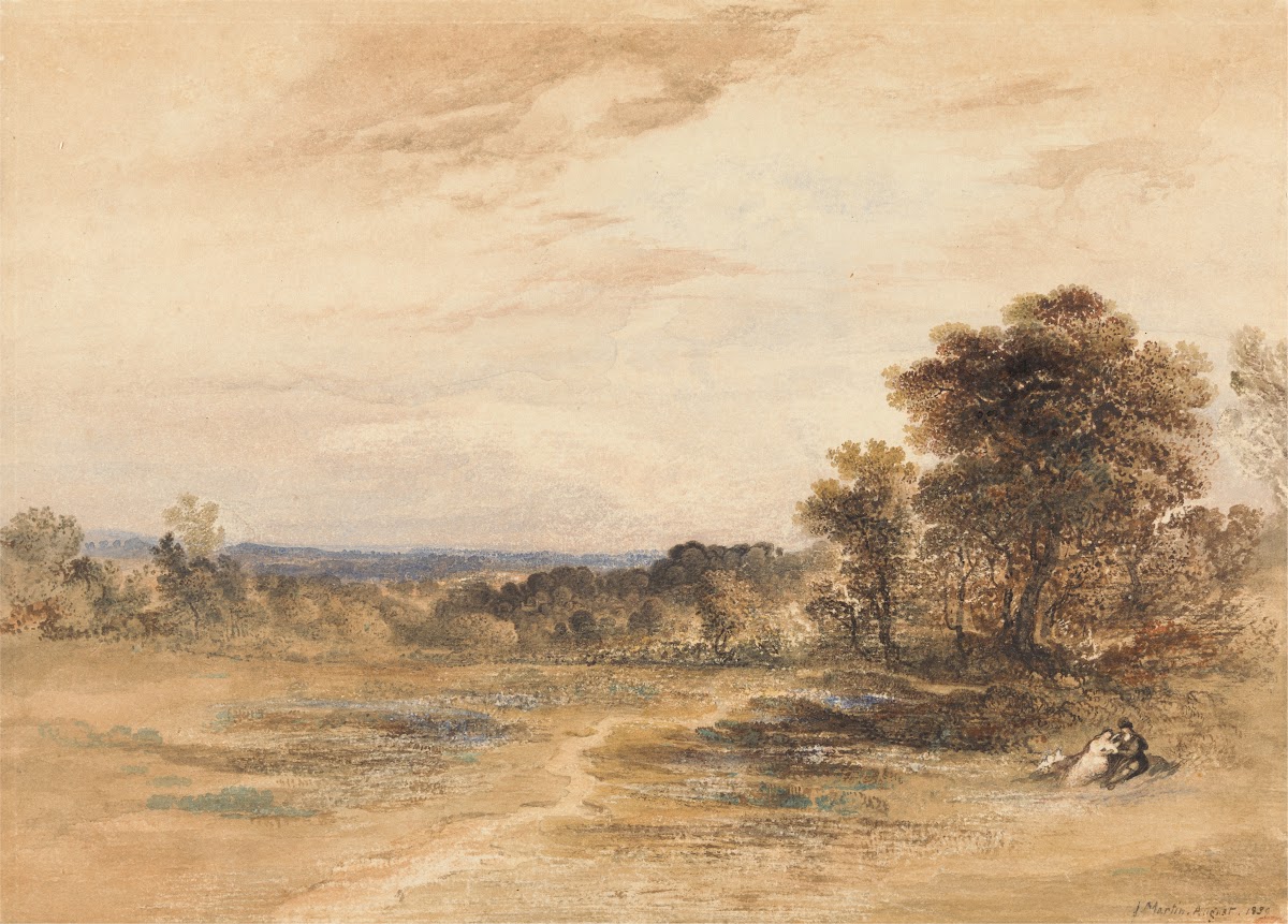 Landscape with Courting Couple 1839