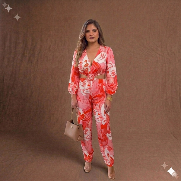 Jumper Estampado Floral Cut Out