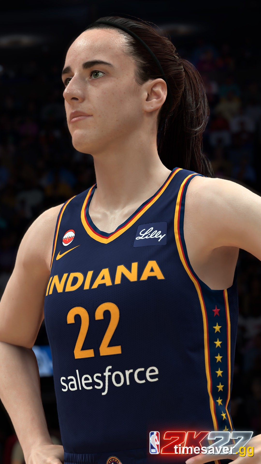 NBA 2K27 First Look render of Deluxe cover athlete Caitlin Clark