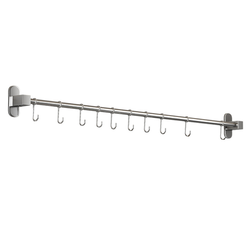 Stainless steel wall hooks for the kitchen, without drilling