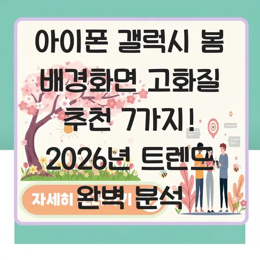 아이폰 갤럭시 봄 배경화면 고화질 추천