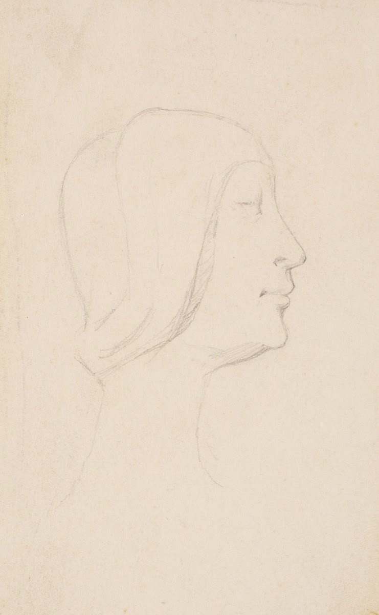 Studie efter Francesco Lauranas buste af Eleonora dAragona i museet i Palermo Pr