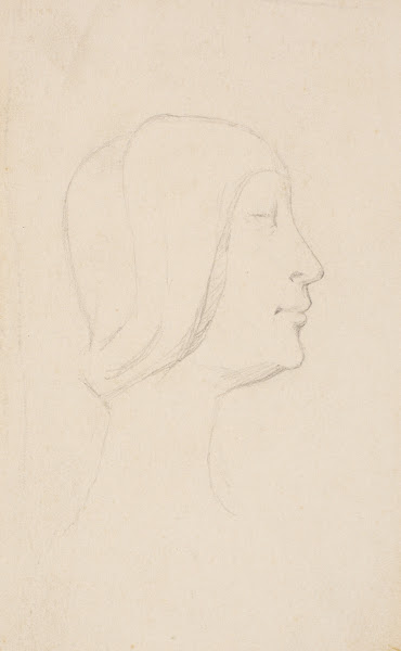 Studie efter Francesco Lauranas buste af Eleonora dAragona i museet i Palermo Pr