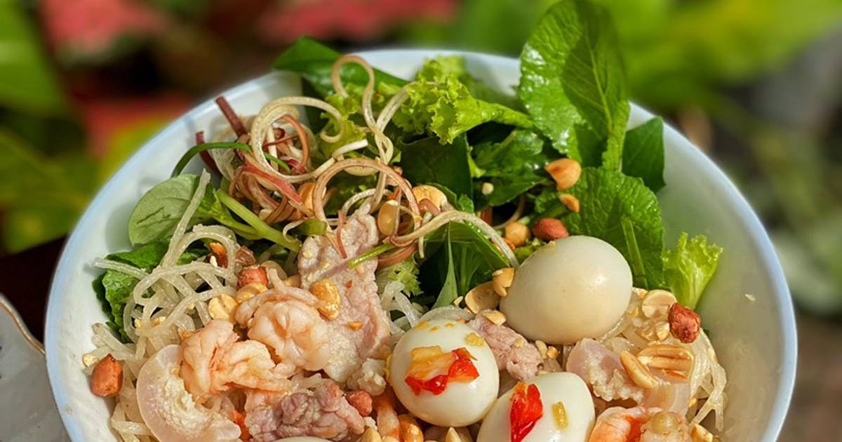 Phở Sắn Quế Sơn Trộn Tôm Thịt