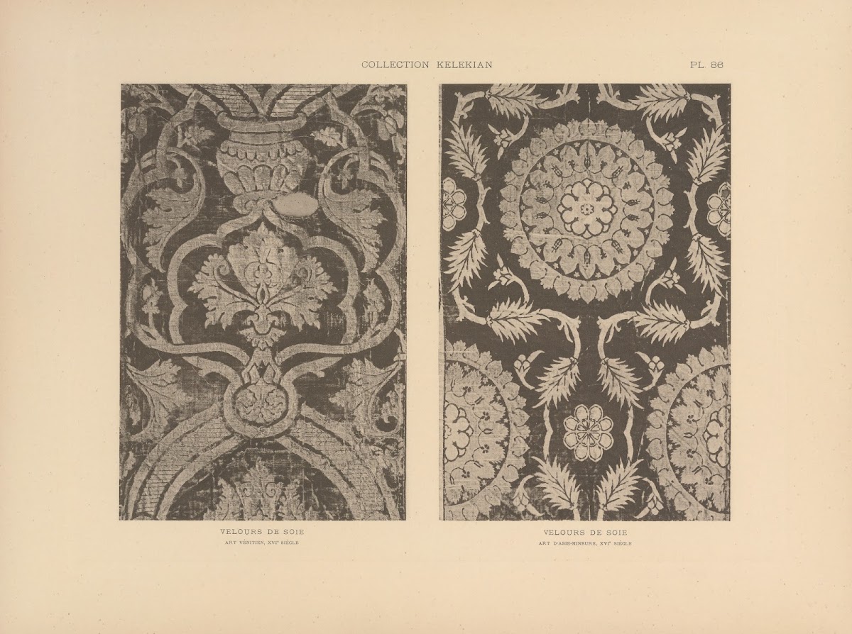 La collection Kelekian Etoffes  tapis dOrient  de Venise Pl086 1900