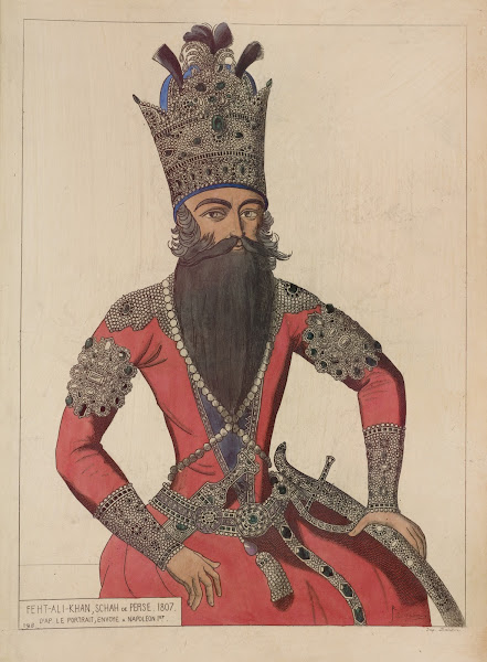 Feht Ali Khan Schah de Perse 1807 Daprès le portrait envoye a Napoleon 1er 1869