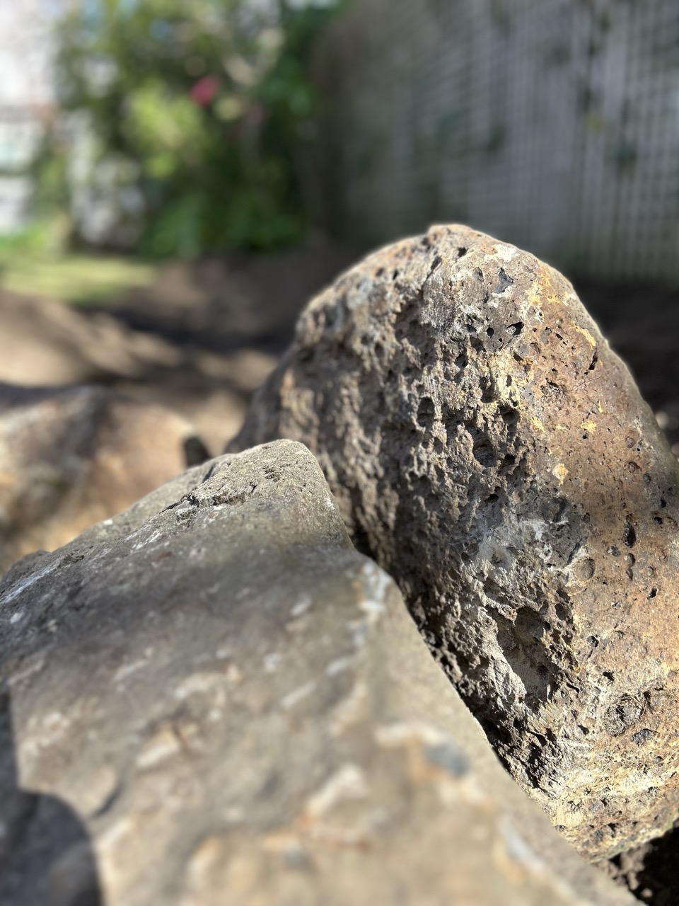 Igneous habitat rocks delivered