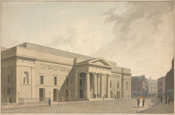 View of the East Front of the New Theatre Royal Covent Garden 1809