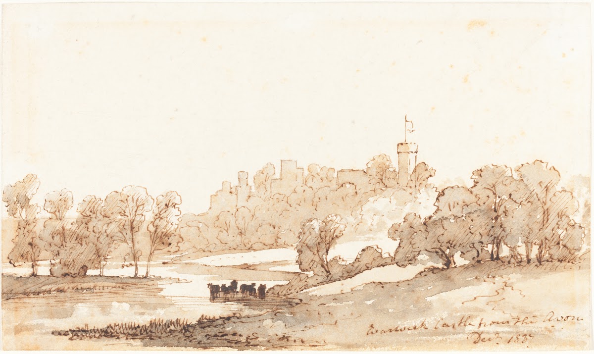 Warwick Castle from the Avon 1837