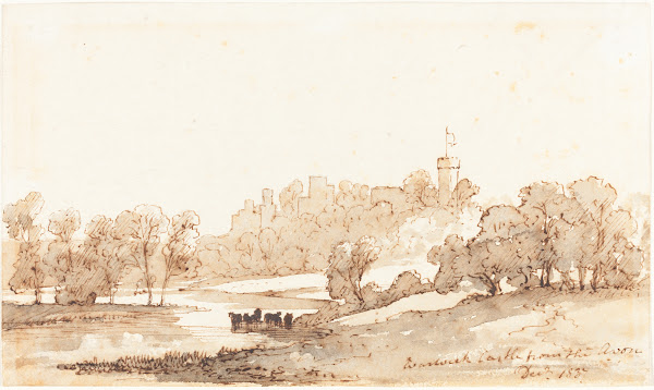 Warwick Castle from the Avon 1837