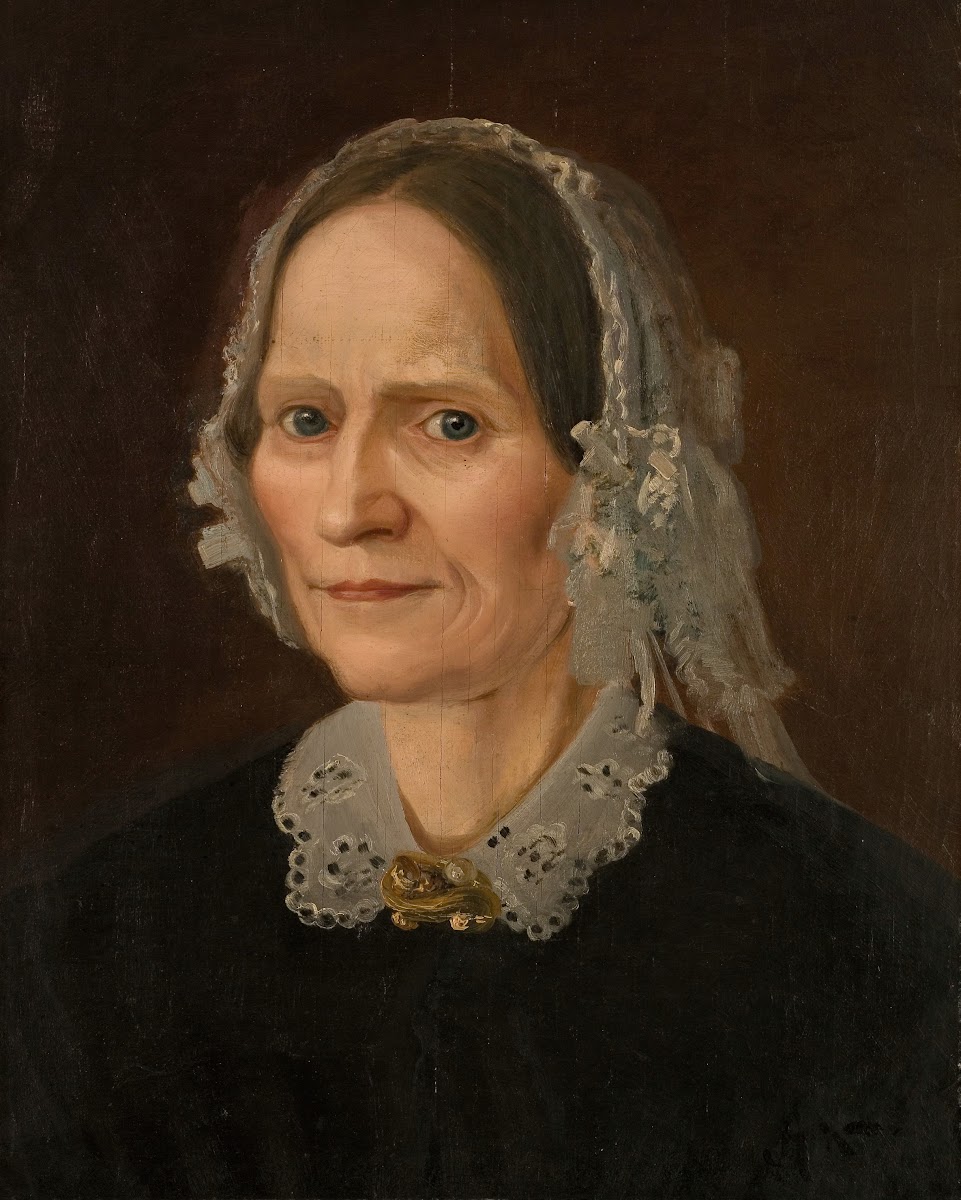 Portrett av kunstnerens mor 1859