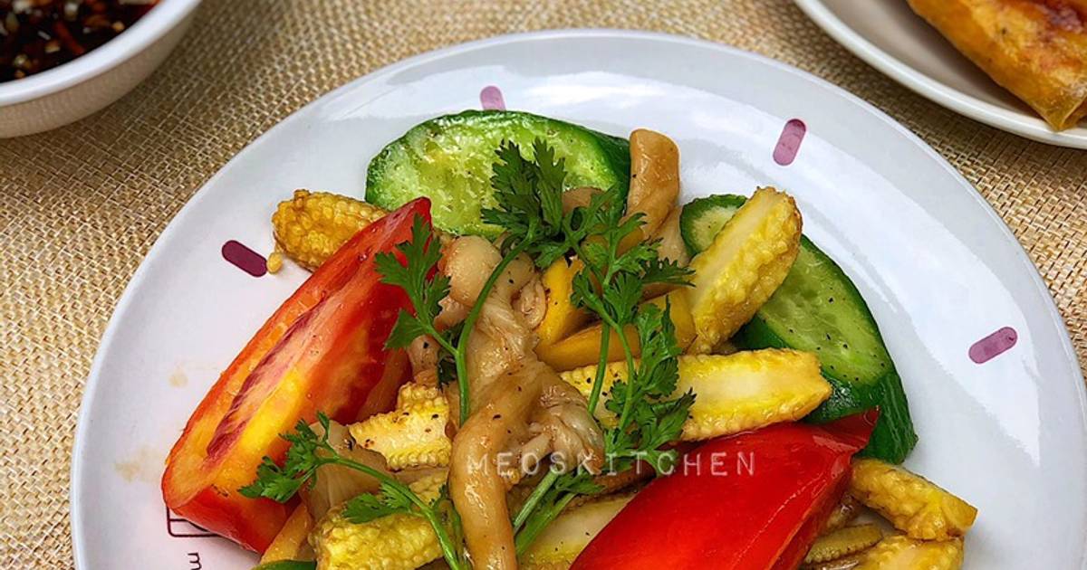 Củ Quả Xào Chay Ngũ Sắc