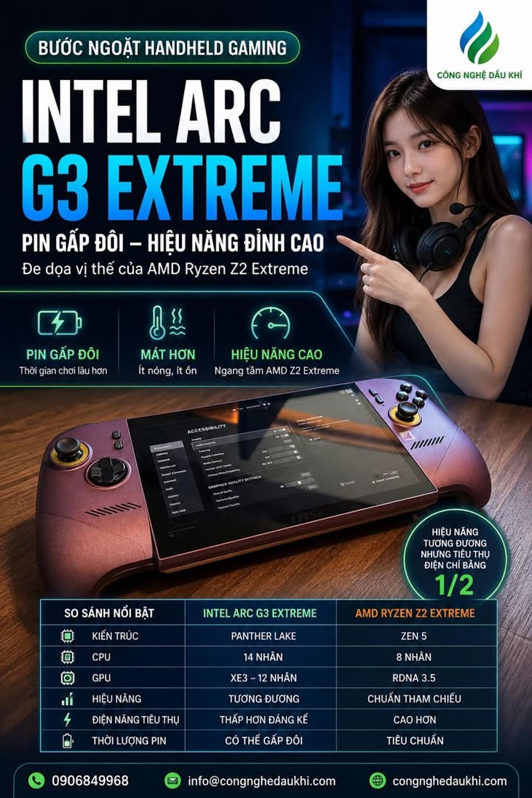 Intel Arc G3 Extreme provoque un choc sur le marché des jeux portables, AMD Ryzen Z2 Extreme est-il menacé ?