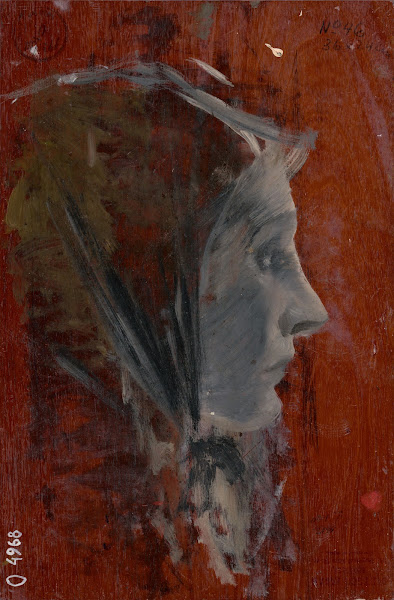 Study of Female Head from Profile 18801900